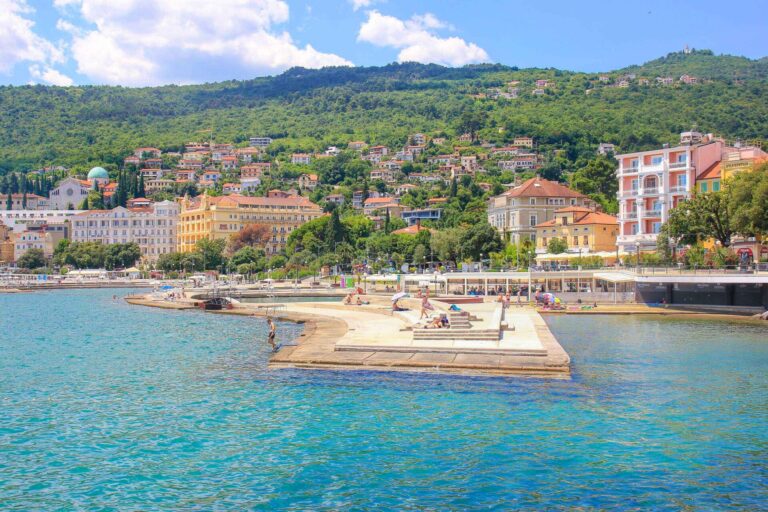 The seafront promenade in Opatija